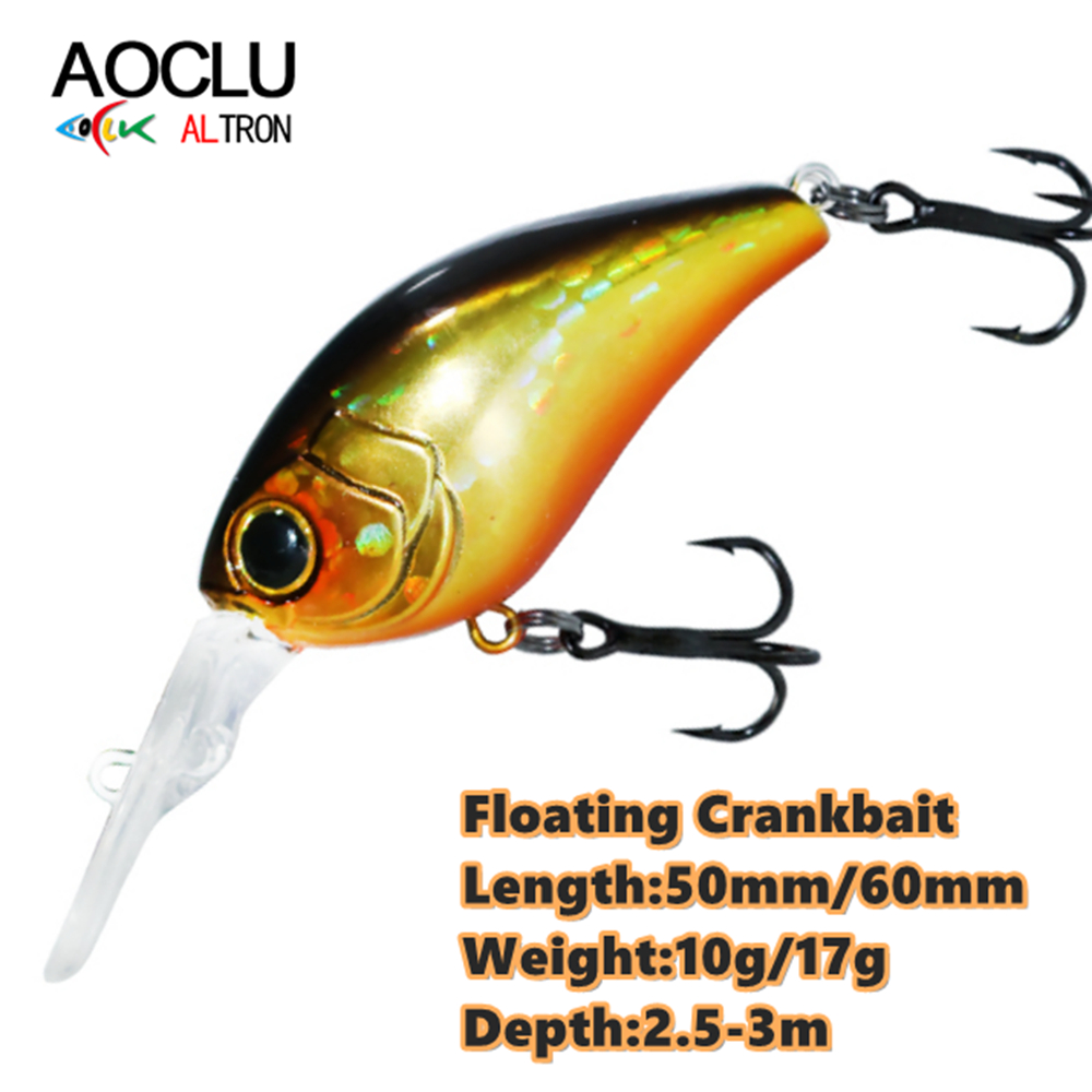 Fishing Lure Topwater - AOCLU 플로팅 미노우, 하드 미끼 크랭크,