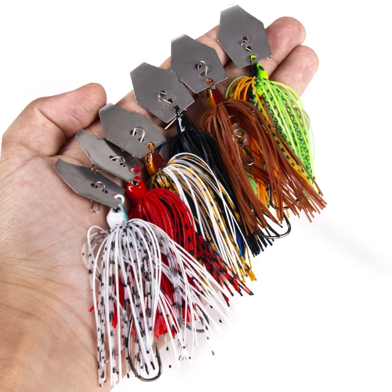 Fishing Lure Spinnerbait - 6 개/대 Chatterbait 낚시 미끼 키트