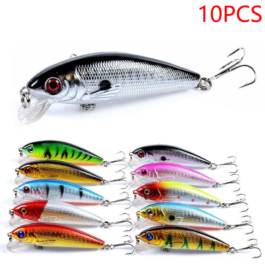 10개입 저크베이트 미노우 크랭크베이트 낚시 미끼 3D - Fishing Lure Jerkbait 리뷰 및 가격