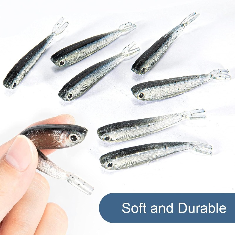 10/20/30개입 스플릿 테일 미노우 소프트 루어 실 - Fishing Lure Swimbait 리뷰 및 가격