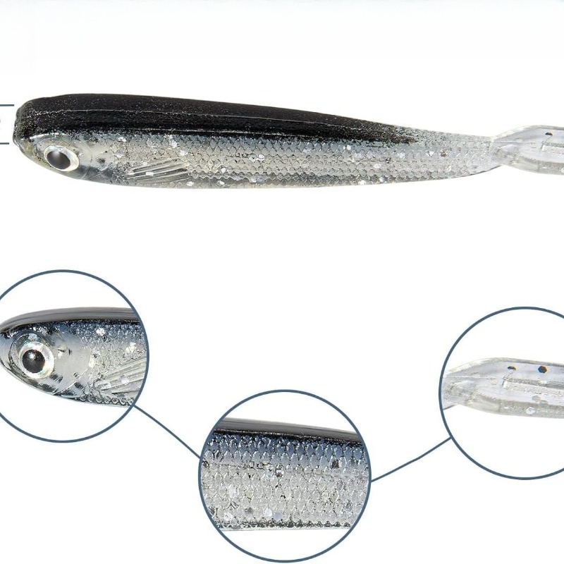 10/20/30개입 스플릿 테일 미노우 소프트 루어 실 - Fishing Lure Swimbait 리뷰 및 가격