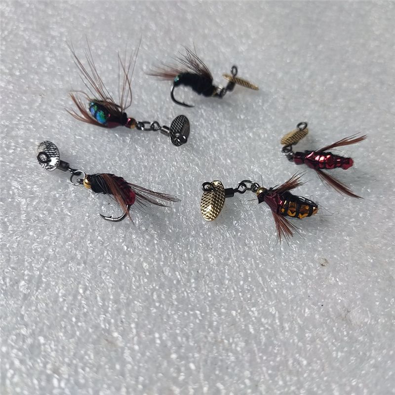 T34C 스팽글 루어 미끼 인공 플라이 훅 마이크로 오 - Fishing Lure Accessories 리뷰 및 가격