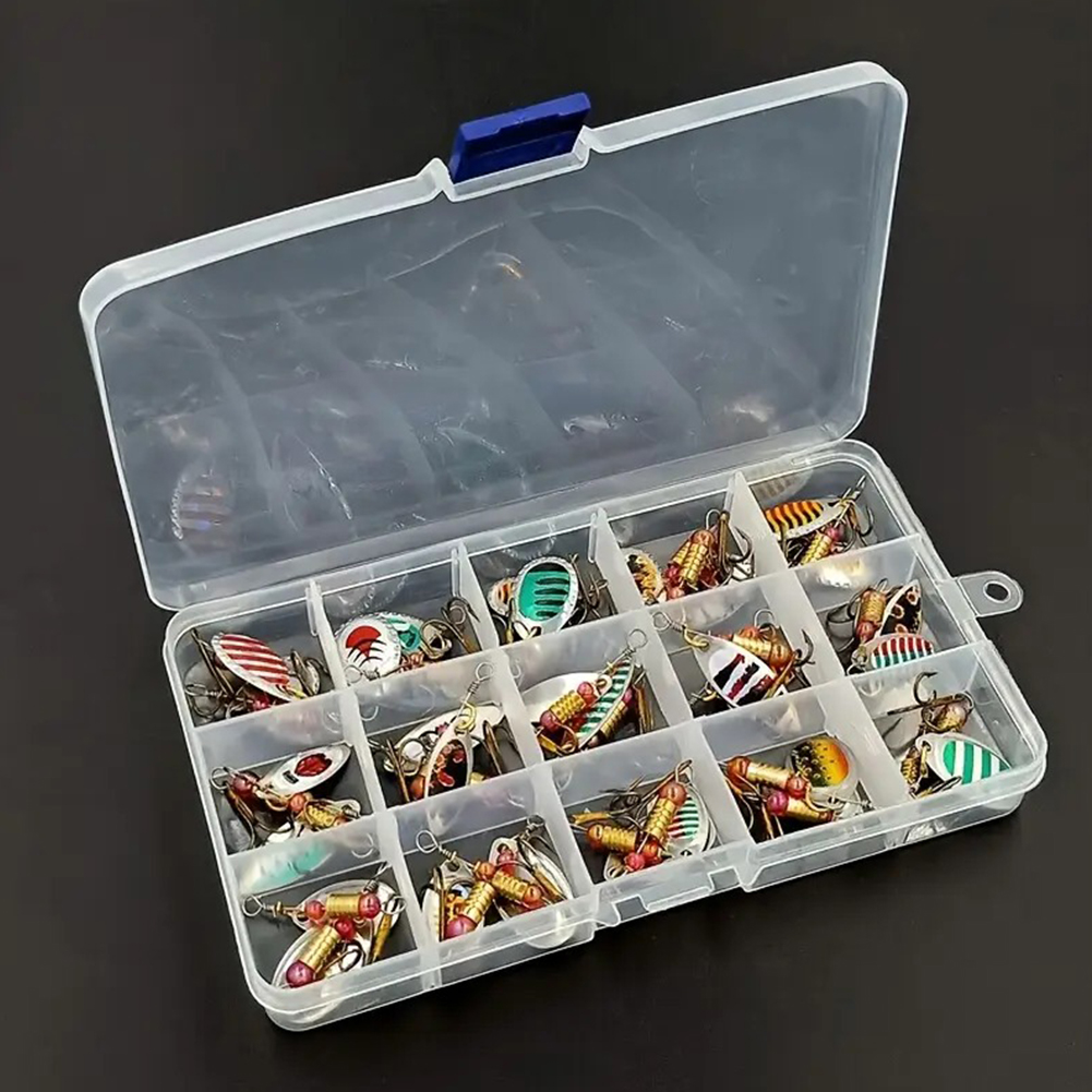 30개 금속 스푼 스피너 낚시 루어 트레블 훅 스푼베이 - Fishing Lure Spinnerbait 리뷰 및 가격